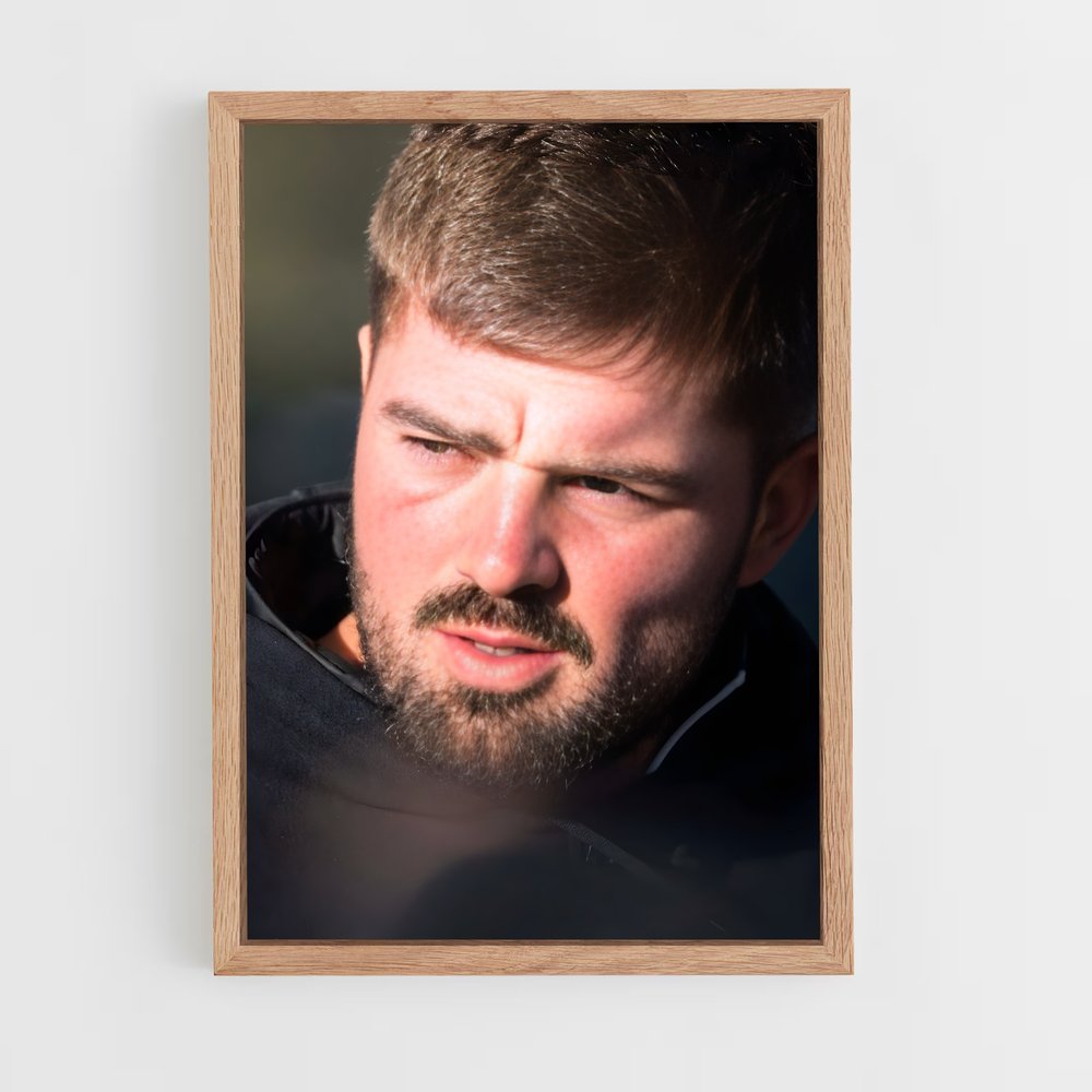 Poster Gregory alldritt environnements – affiche Rugby (vue 4)